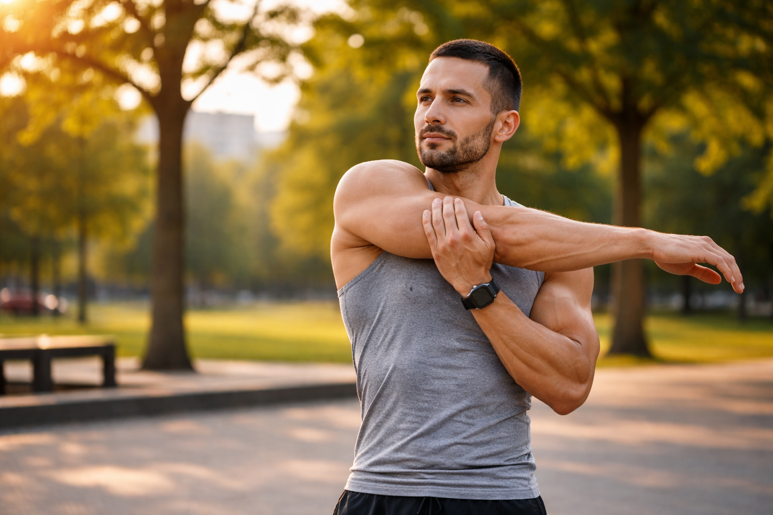 récupération musculaire homme 40 ans étirements après séance
