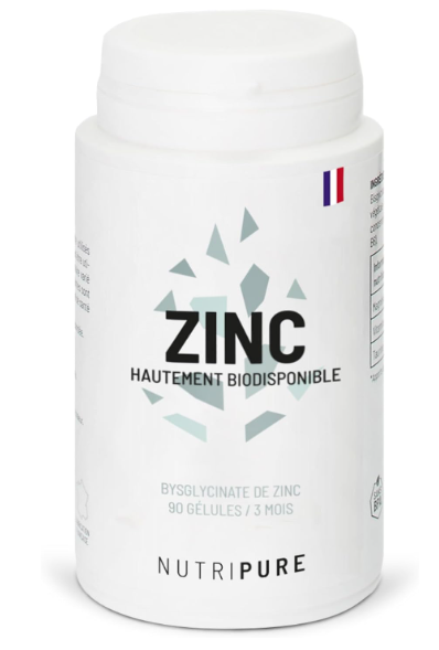Nutripure Zinc Bisglycinate 15mg ALBION complément sportif