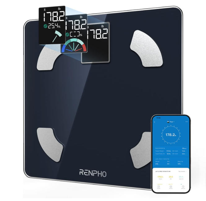 Balance connectée RENPHO Elis 1 suivi masse grasse transformation physique