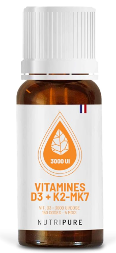 Nutripure vitamine D3 K2 carence hivernale sportif immunité récupération