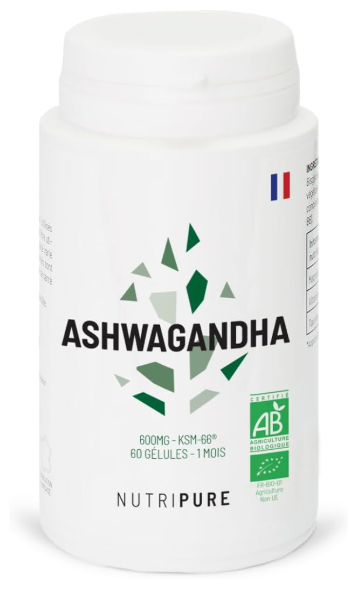 Nutripure ashwagandha extrait standardisé withanolides sport stress récupération