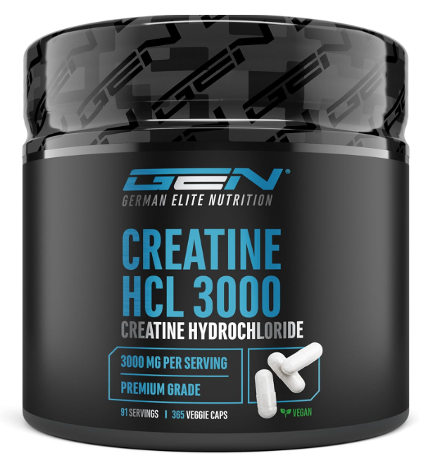 German Elite Nutrition créatine HCL 180 capsules haute absorption biodisponibilité vegan