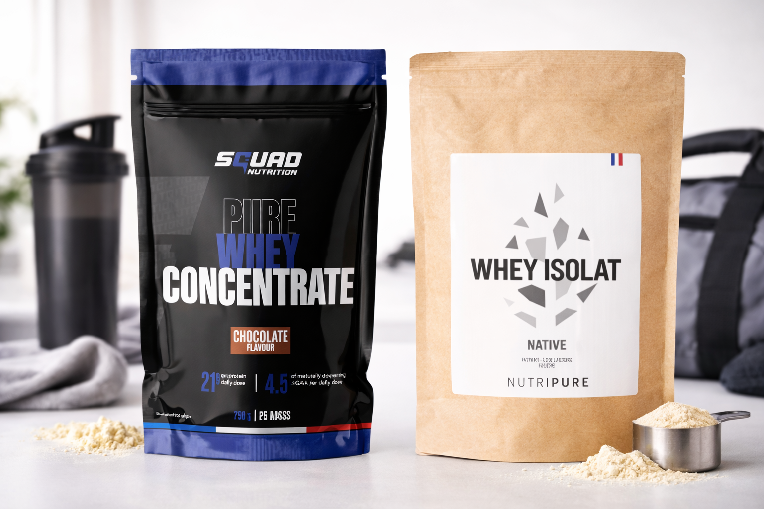 whey isolat vs concentrat différences