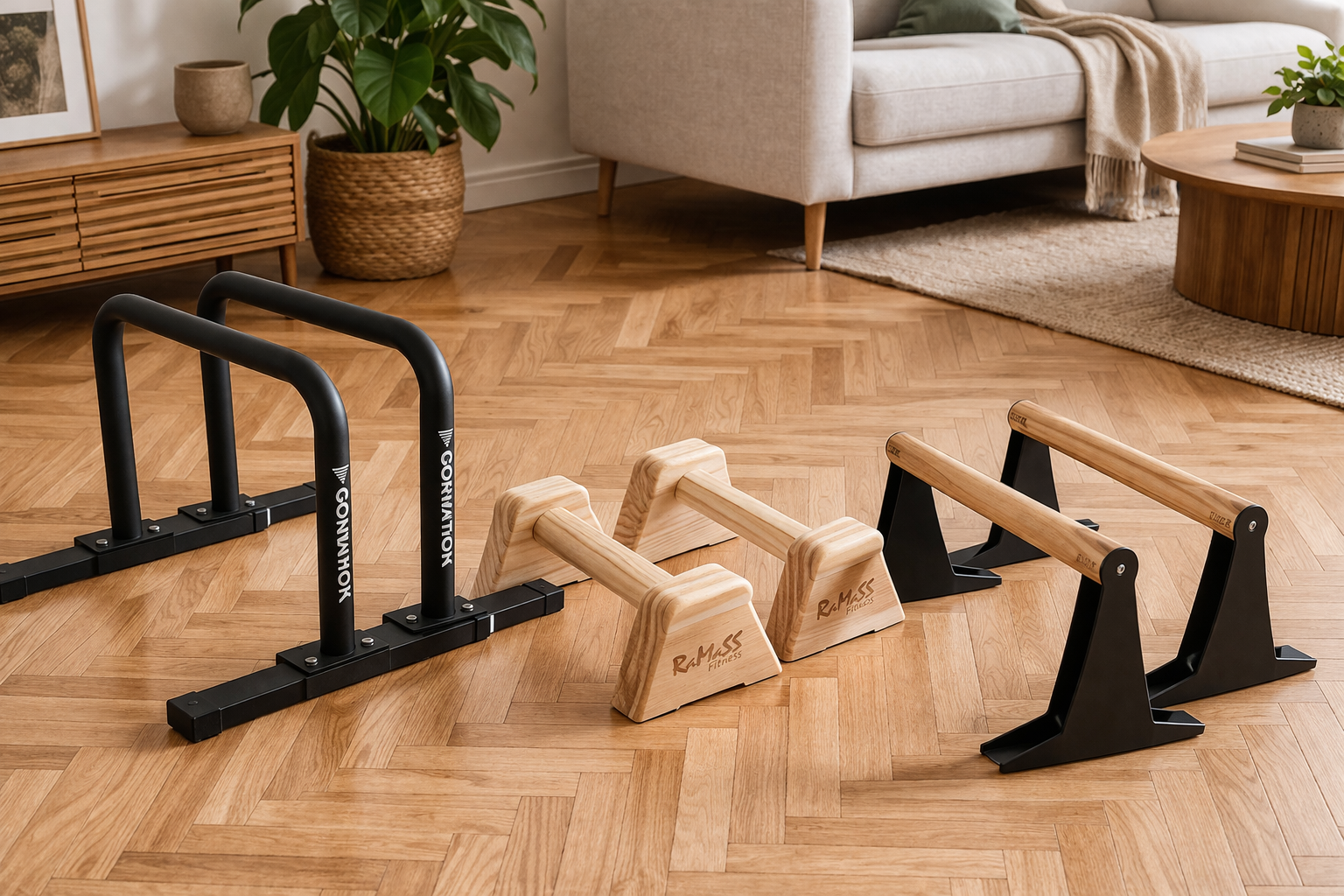 parallettes callisthénie comparatif bois acier