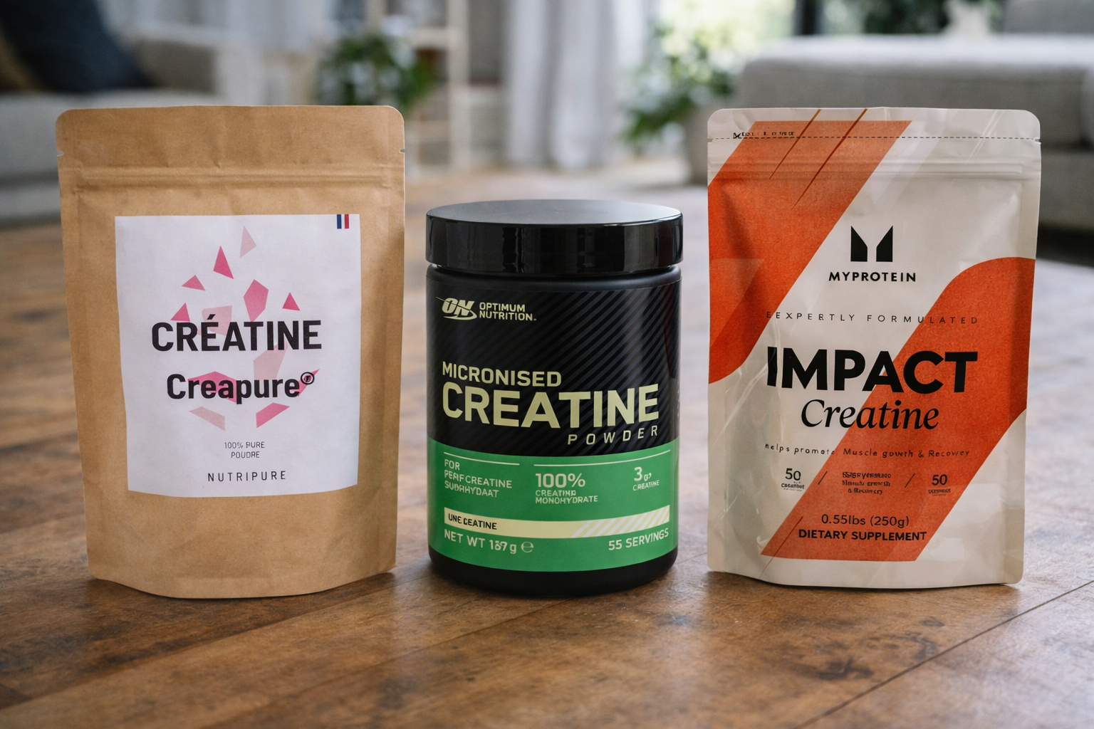 meilleure créatine comparatif 3 marques monohydrate