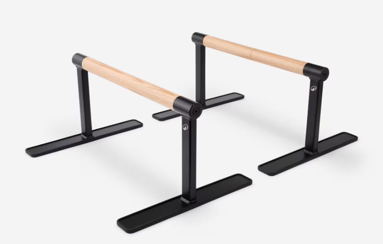 Parallètes bois Domyos corriger technique pompes callisthénie débutant amplitude