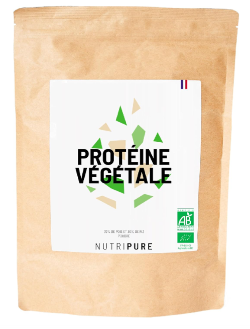 Nutripure Vegan Pro whey végétale pois riz protéine 94% sans additifs