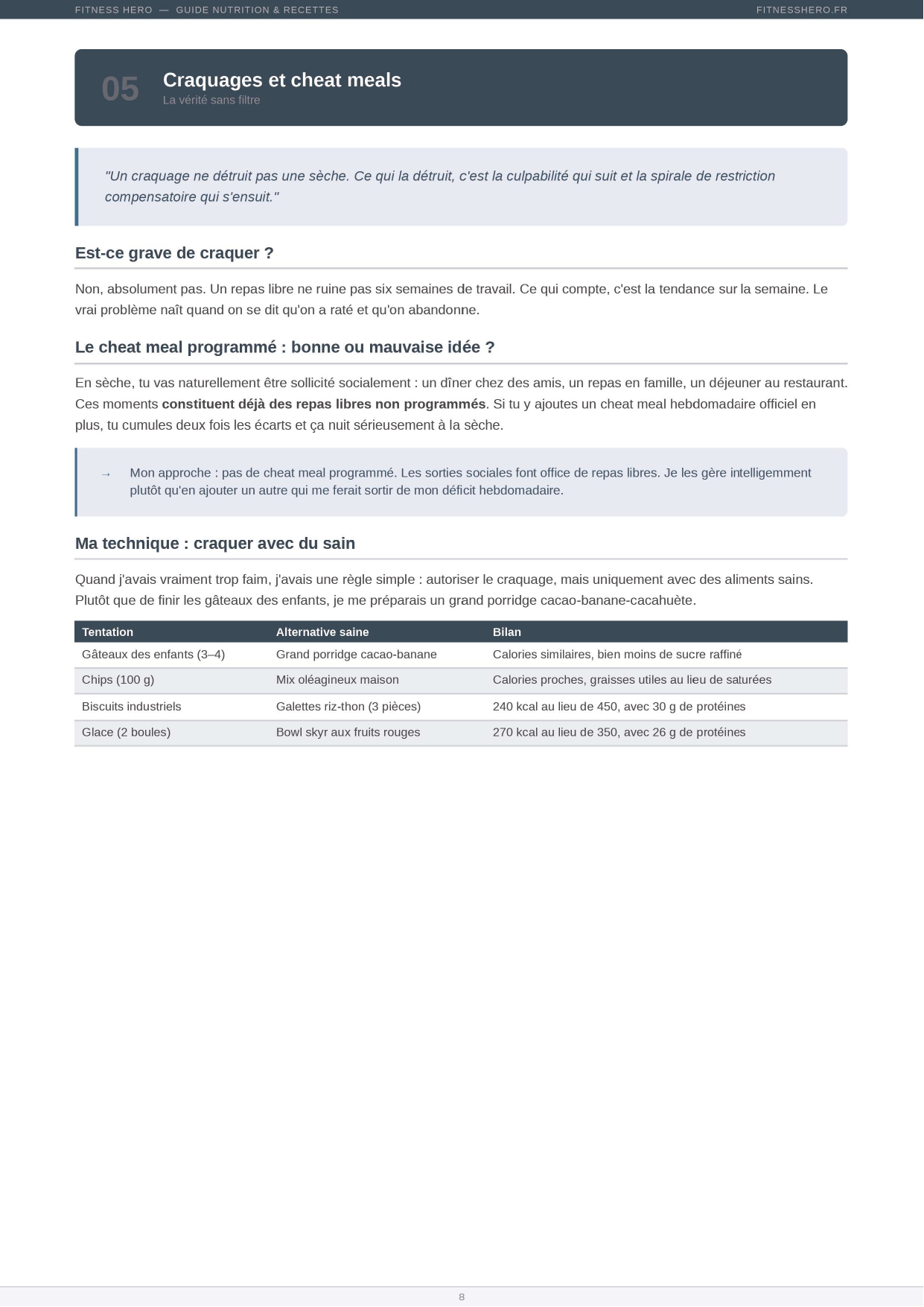 Guide Nutrition - Recette haute protéine