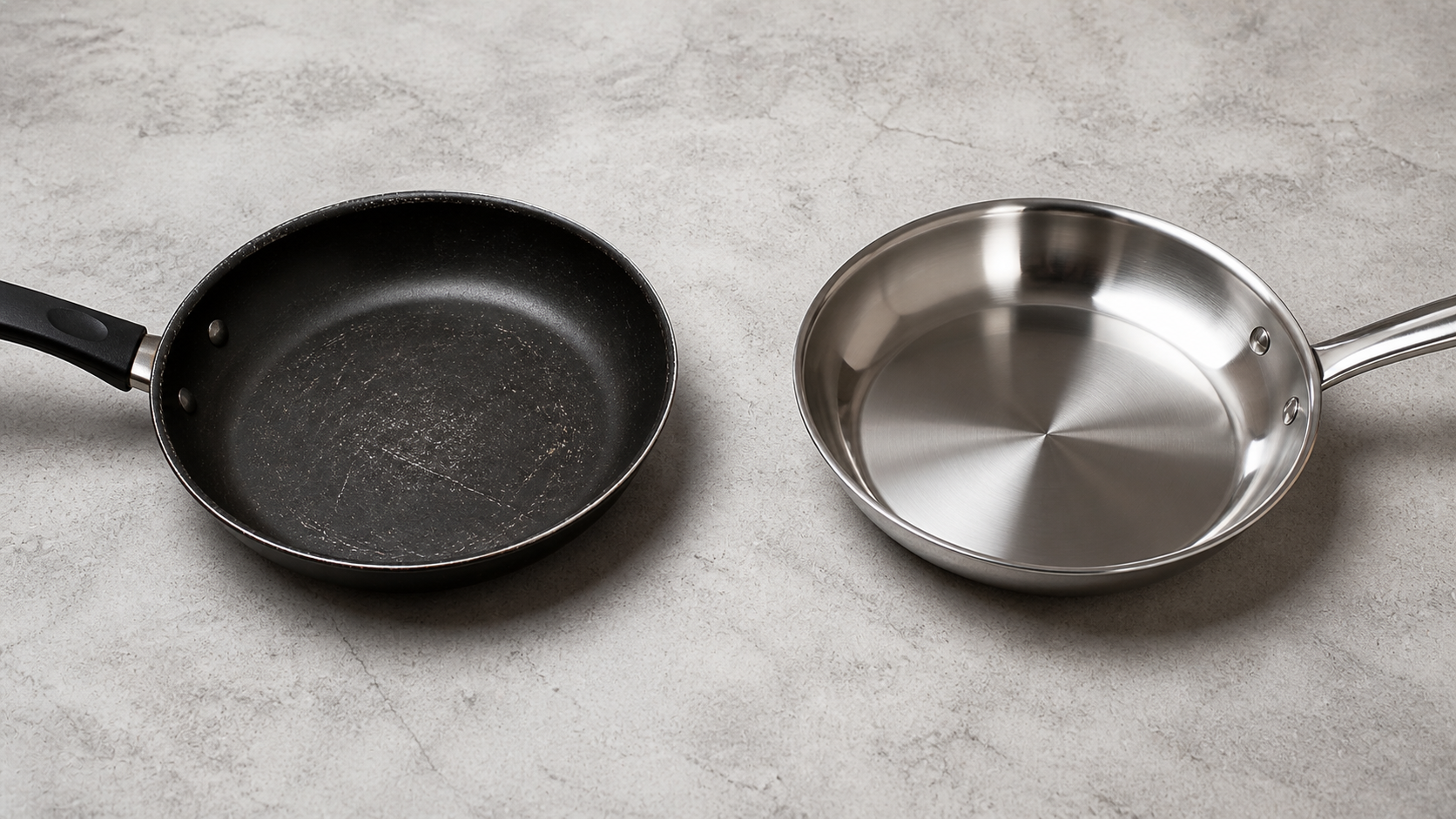 Poêle inox vs téflon Lagostina cuisine saine PFAS sans toxique