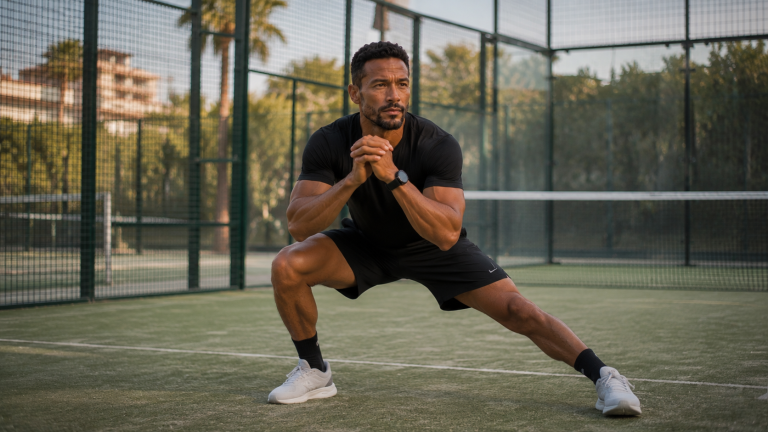 Préparation physique padel sport raquette explosivité appuis jeu de jambes