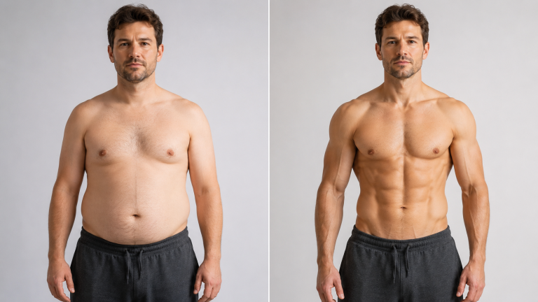 Résultats musculation timeline transformation avant après progression