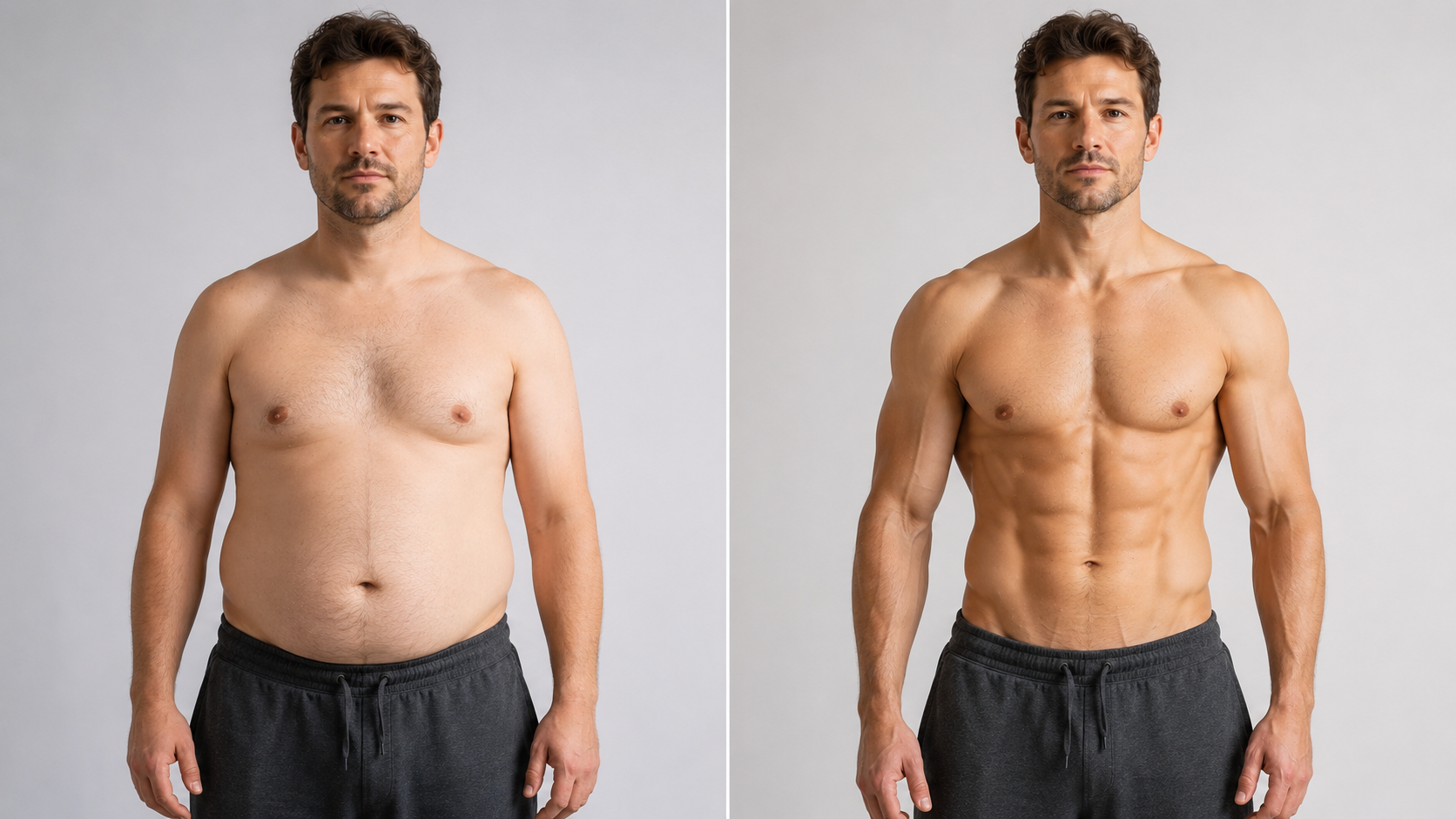 Résultats musculation timeline transformation avant après progression