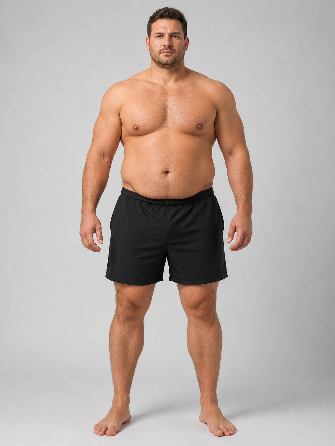 Morphotype endomorphe homme ossature large stockage graisse abdominale carrure solide