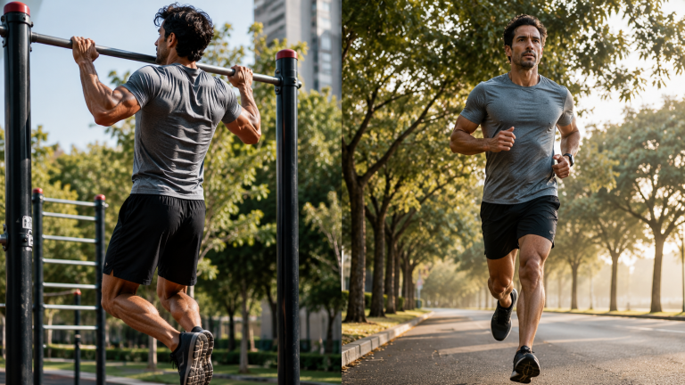 Athlète hybride callisthénie CrossFit running force cardio programmation