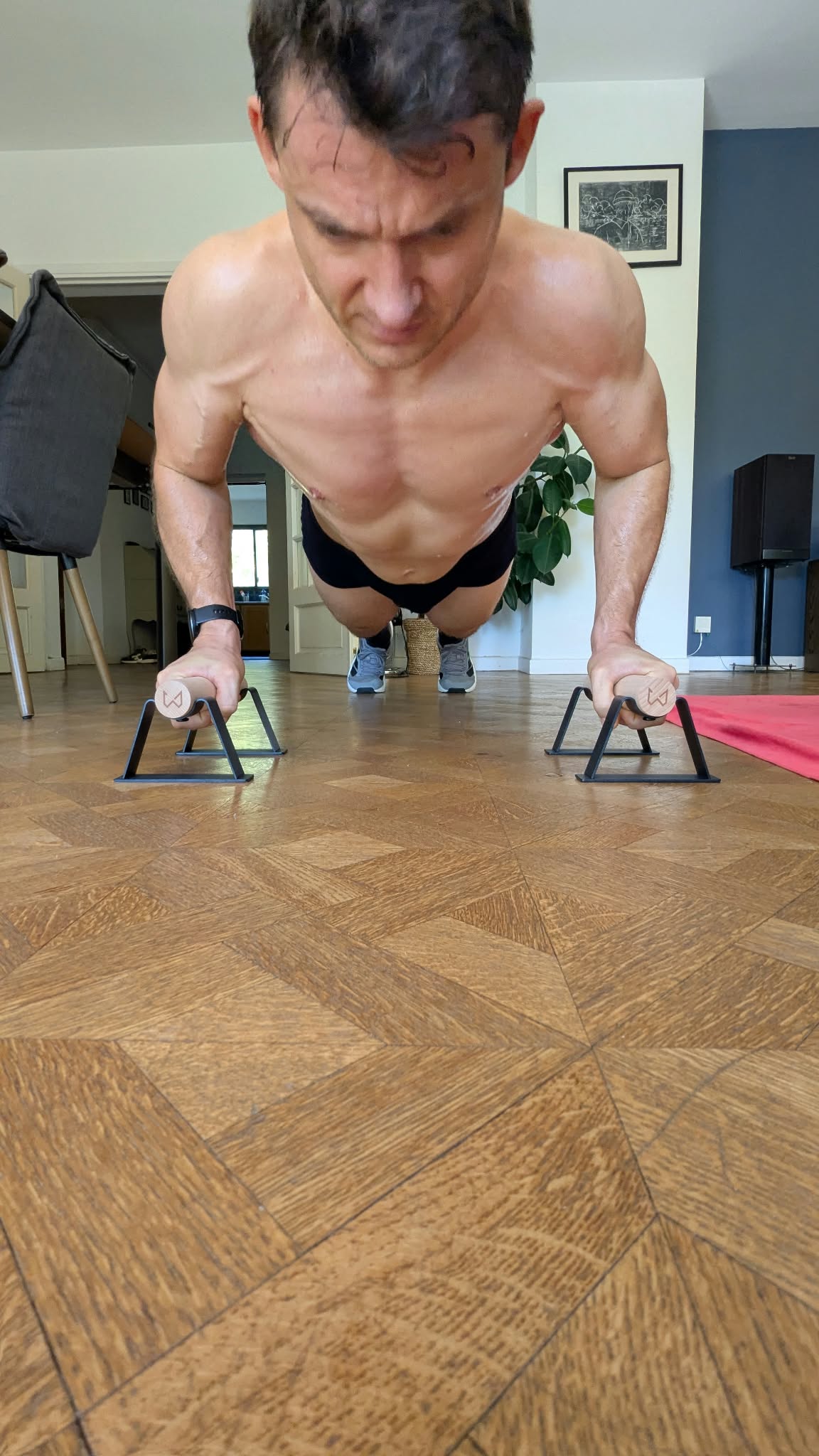 Benjamin pompes sur parallettes en bois Xtenia Antlettes V2 test