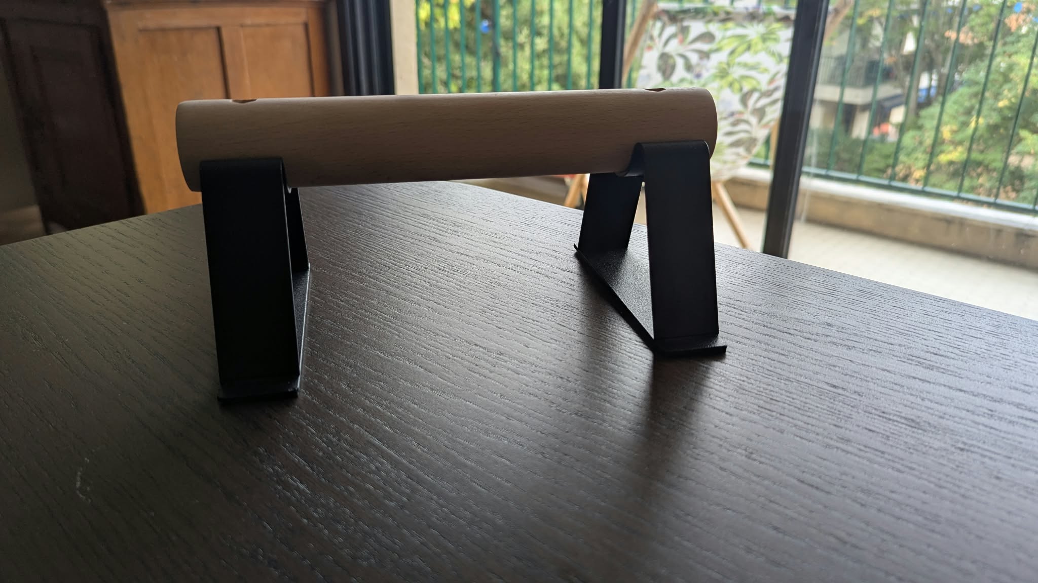 Hauteur parallettes en bois Xtenia Antlettes V2 vue de profil